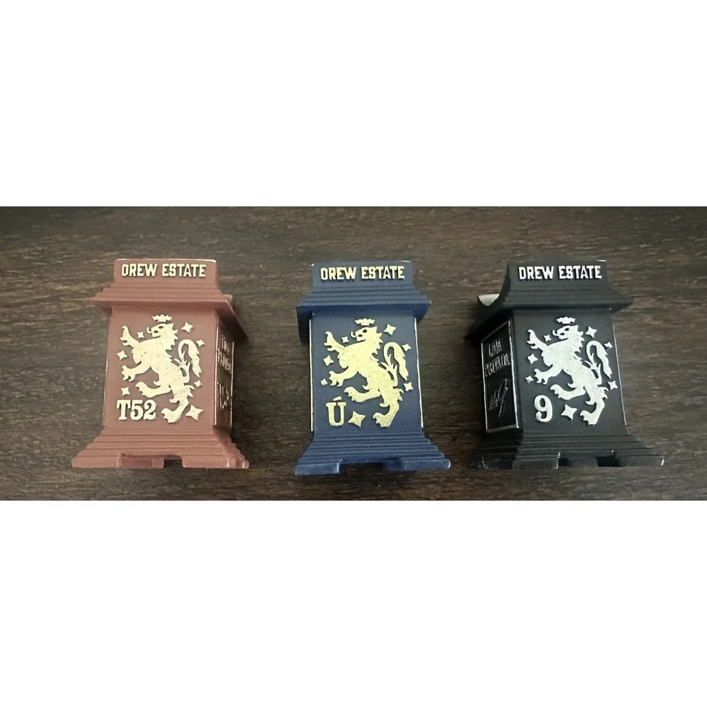Drew Estate Liga Privada Cigar Rests Ashtrays Set of 3 T52 No. 9 Unico Serie NEW
